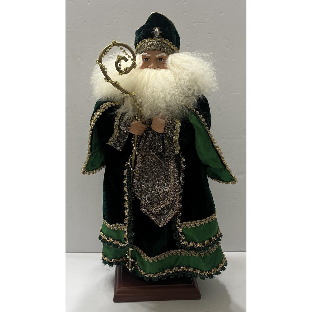 Home For The Holidays Visions Of Santa Emerald Green Velvet